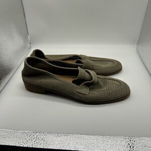 Lucky Brand Caylon Perforated Suede Loafer Size 8M